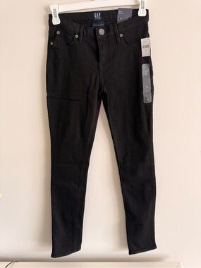 GAP Girls Stretch Super Skinny Jeans - Charcoal Black